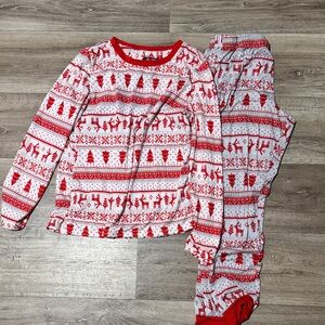 Festive Red and White womens Pajamas